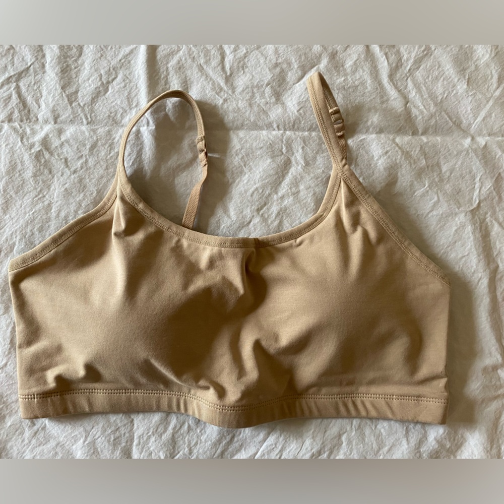 Pact Tan Seamless Bra with Adjustable Straps